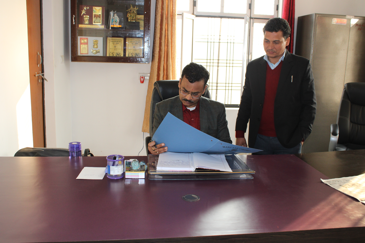Deputy Registrar Visit, Manu Law College